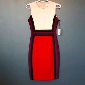 Calvin Klein scuba sheath dress